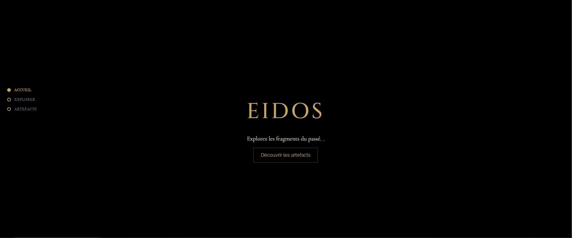 Eidos Historia — page d'accueil